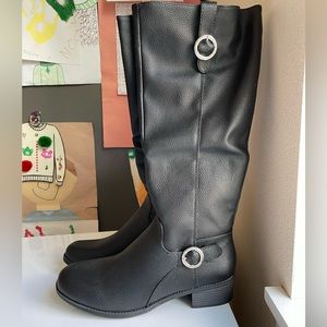 Nautica black tall boots